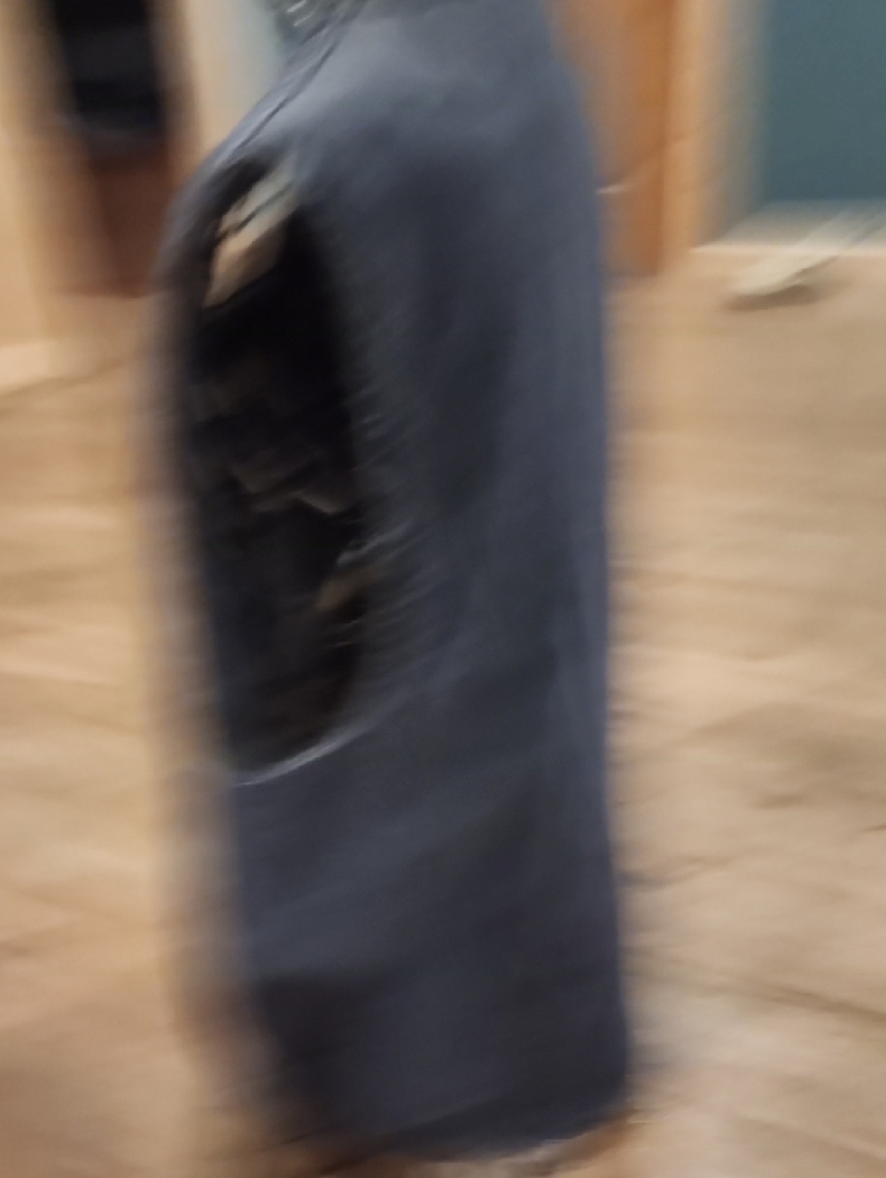 Vintage Carhartt Dark Blue Canvas Zip Vest with Leather Logo - Picture 3 of 5